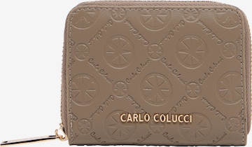 Carlo Colucci Wallet 'Eicke' in Beige: front