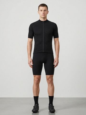 Regular Pantalon de sport 'Men's Merino Wool Biker Shorts – Black | Non-Toxic Bike Shorts' ZUBEK en noir
