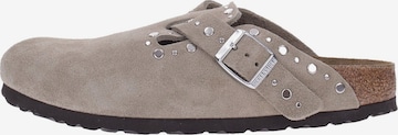 BIRKENSTOCK Сабо 'Boston' в Серый: спереди
