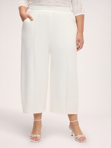 Baggy Pantalon Fiorella Rubino en blanc