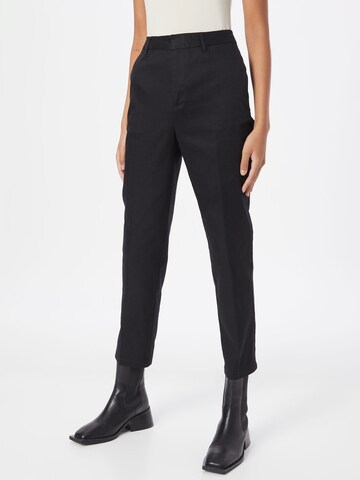 SCOTCH & SODA Tapered Pleated Pants 'Abott' in Black: front