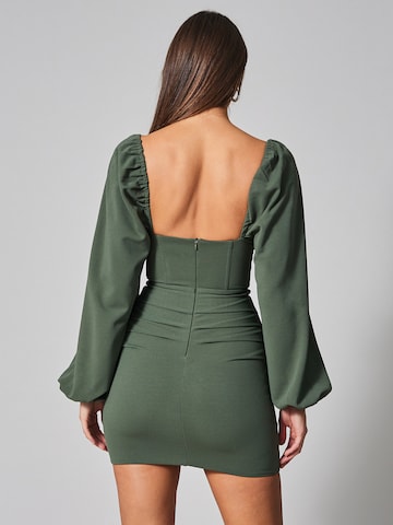 BWLDR Dress 'RUBI' in Green: back