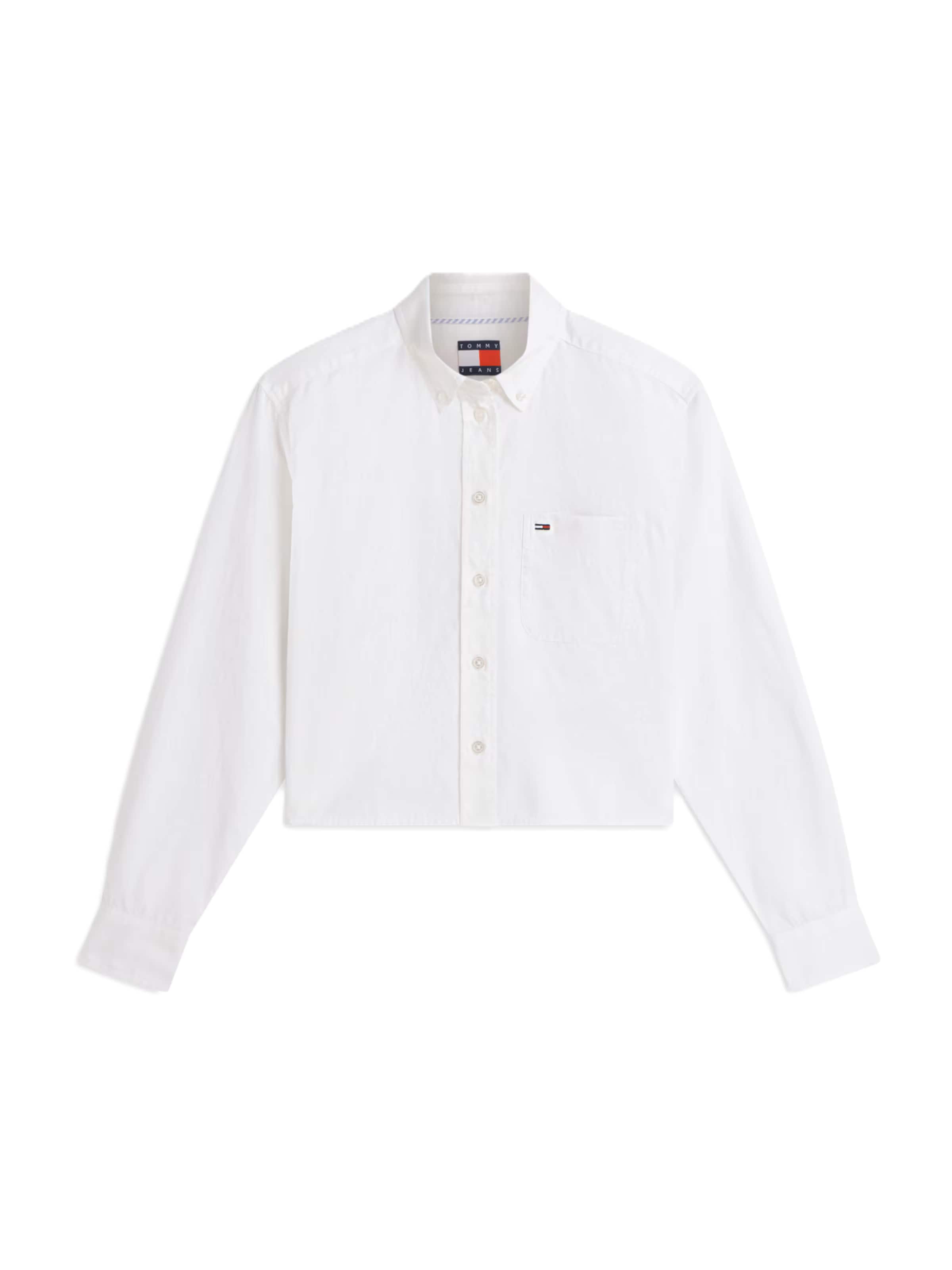 balts Tommy Jeans Blūze: no priekšpuses