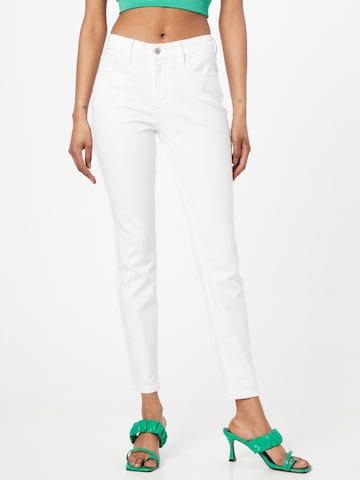 Skinny Jean HOLLISTER en blanc : devant