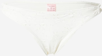 Hunkemöller Bikini Bottoms 'Broderie' in White: front