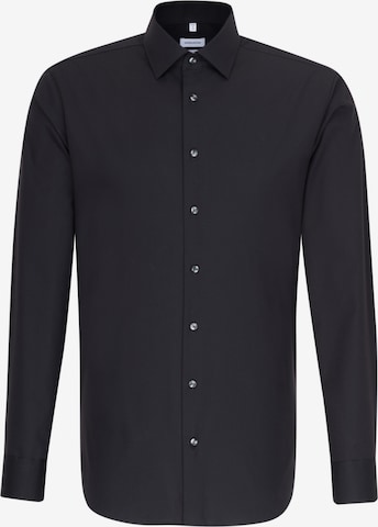 Coupe slim Chemise business SEIDENSTICKER en noir : devant