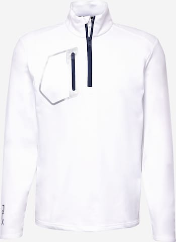 Polo Ralph Lauren Athletic Sweater in White: front