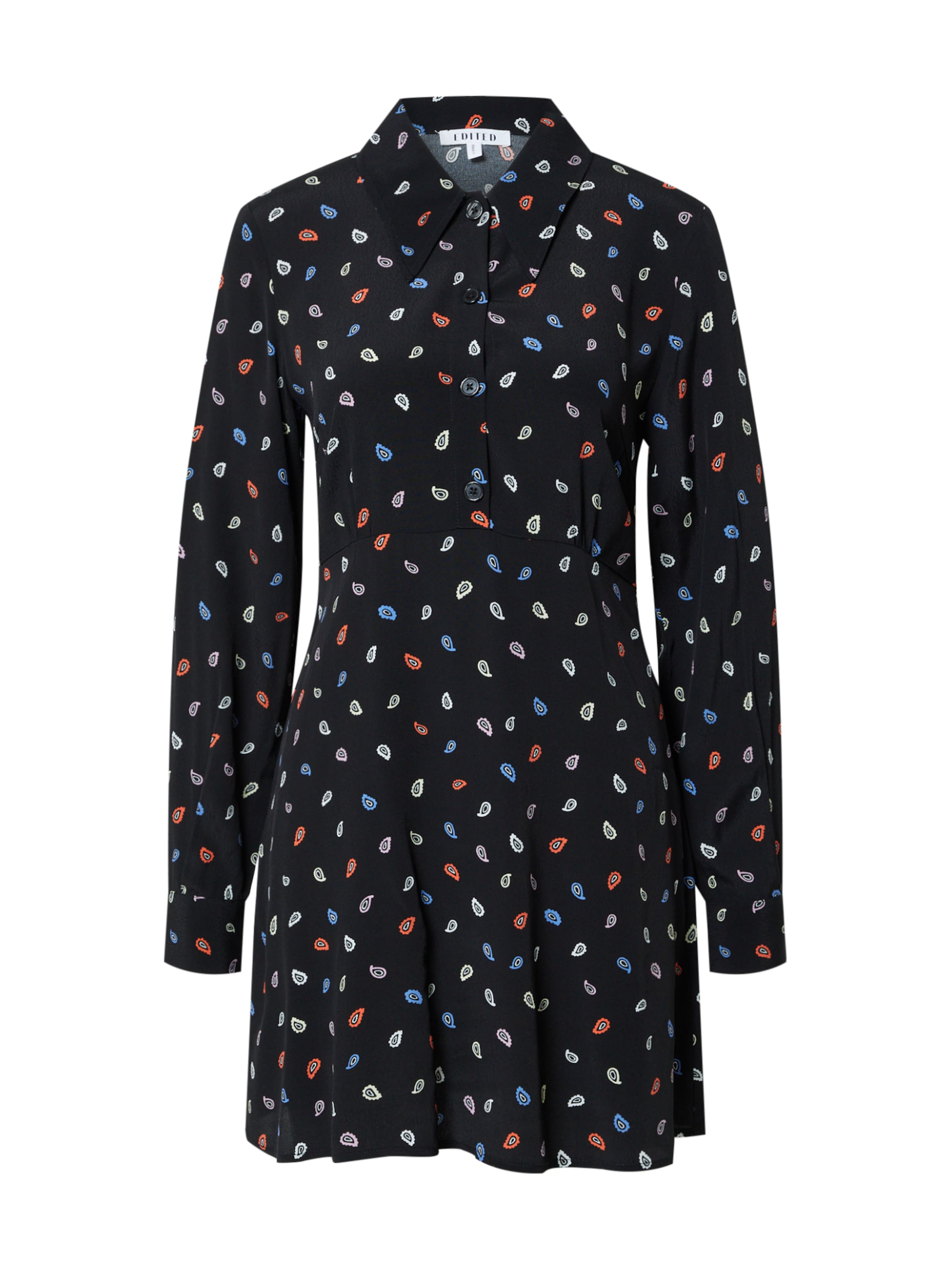 EDITED Shirt Dress 'Dorisa' in Black: front