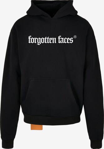 Sweat-shirt Forgotten Faces en noir : devant