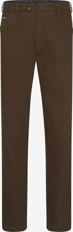 MEYER Regular Chino Pants 'Chicago' in Brown: front