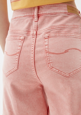 QS regular Jeans i pink