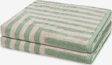 ROSS Towel 'Grafik' in Green: front