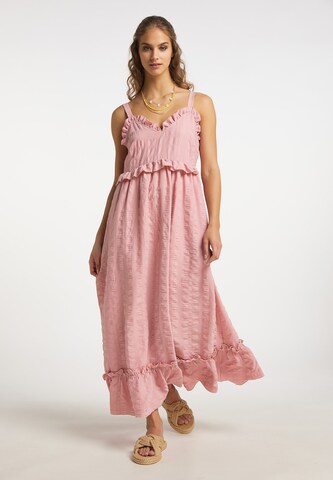 IZIA Summer Dress in Pink: front