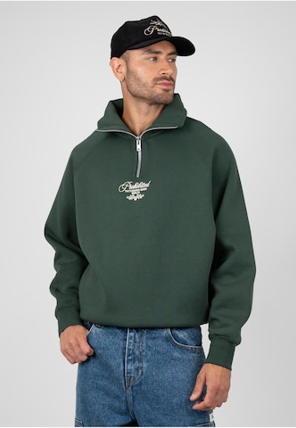 Prohibited - Sweatshirt 'College Days' em verde: frente