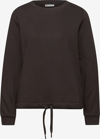 STREET ONE Sweatshirt in Brown: front