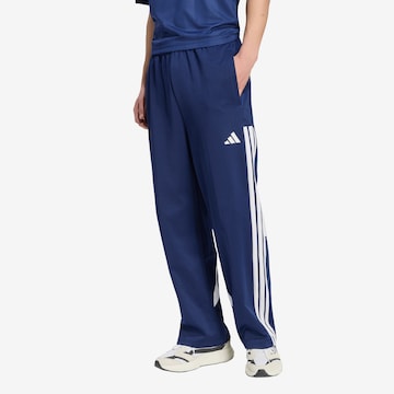 ADIDAS SPORTSWEARLoosefit Sportske hlače 'HOUSE OF TIRO' - plava boja: prednji dio
