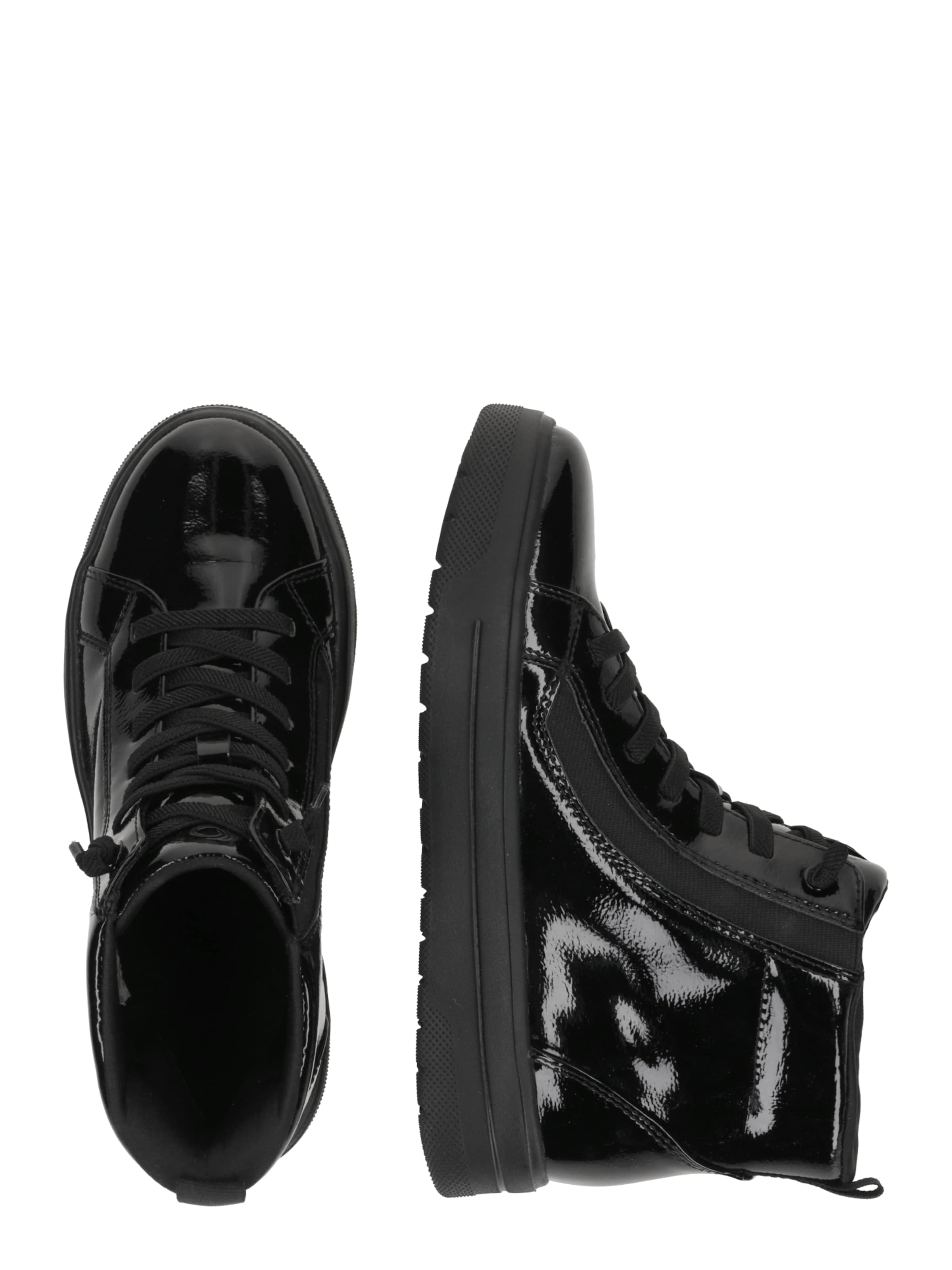 JANA Lace-up bootie in Black