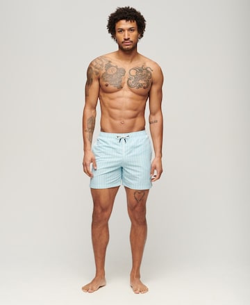 Superdry Zwemshorts in Blauw