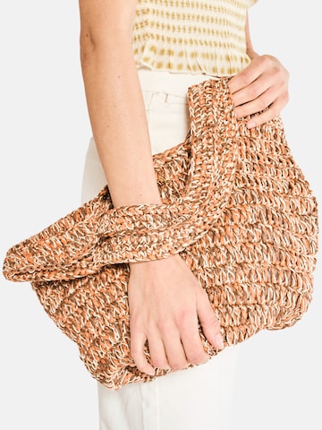 NALì Shopper 'CROCHET' in Bruin: voorkant
