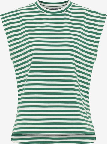 T-shirt DreiMaster Maritim en vert : devant