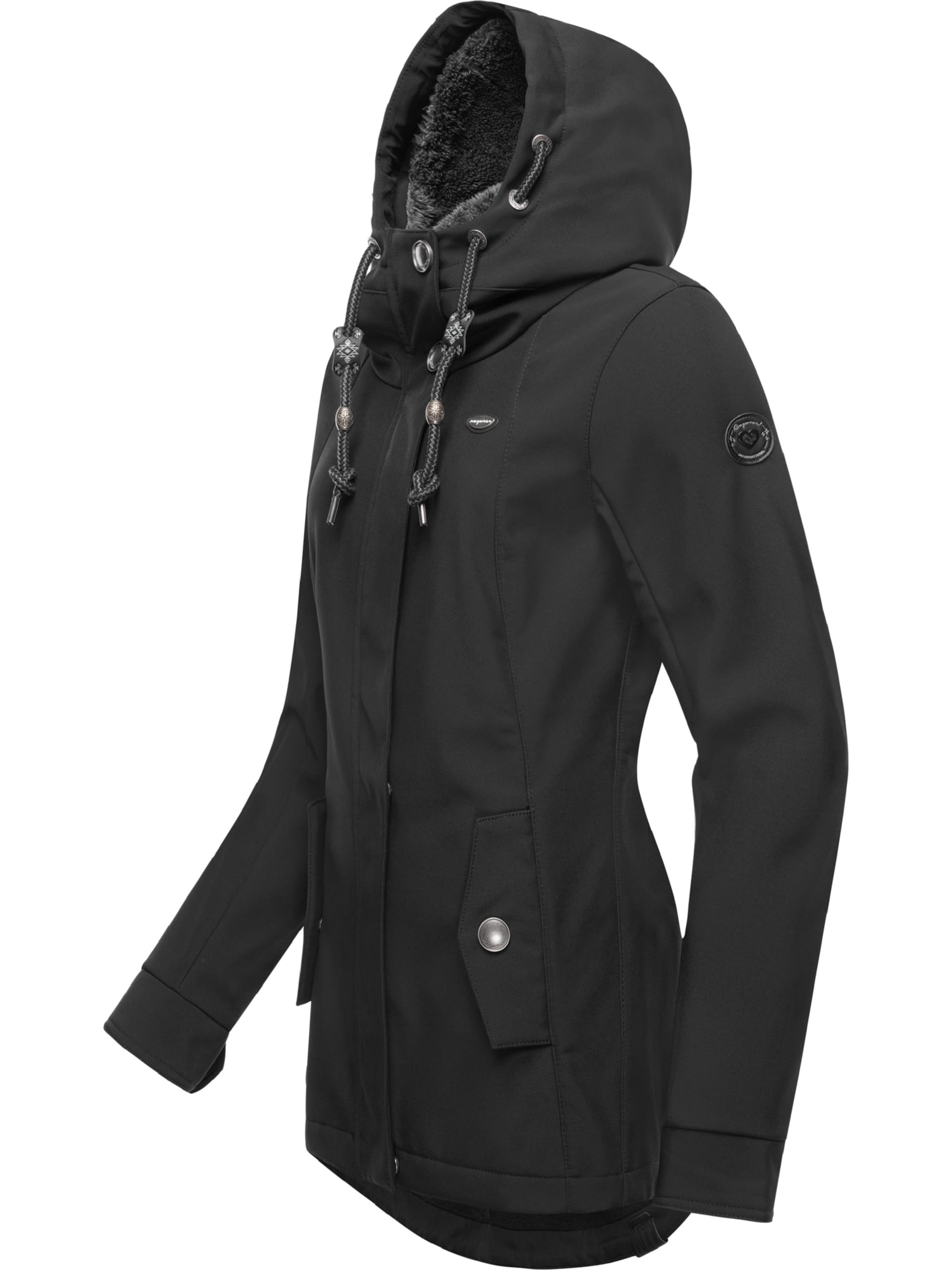 Ragwear Weatherproof jacket 'Monadde' in Black