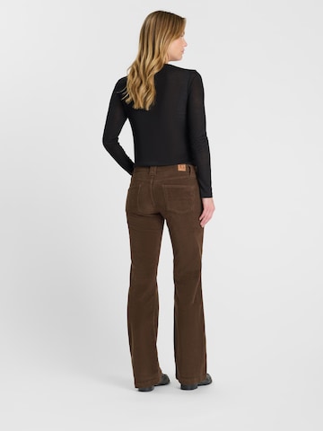 Le Temps Des Cerises Wide leg Broek in Bruin