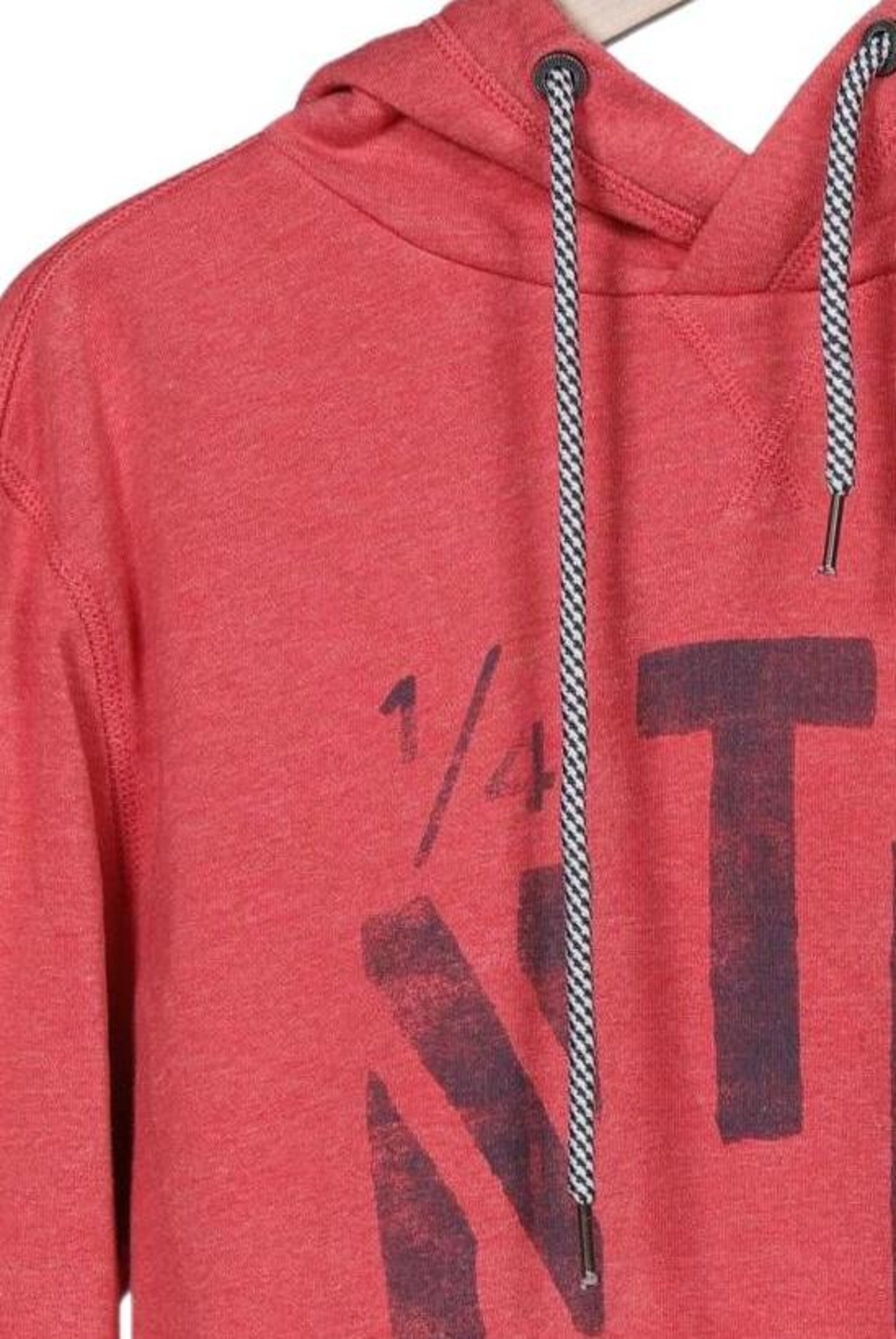 TOM TAILOR Kapuzenpullover L in Rot