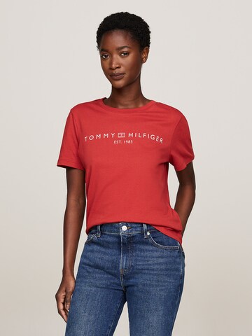 TOMMY HILFIGER T-Shirt in Rot: Vorderseite