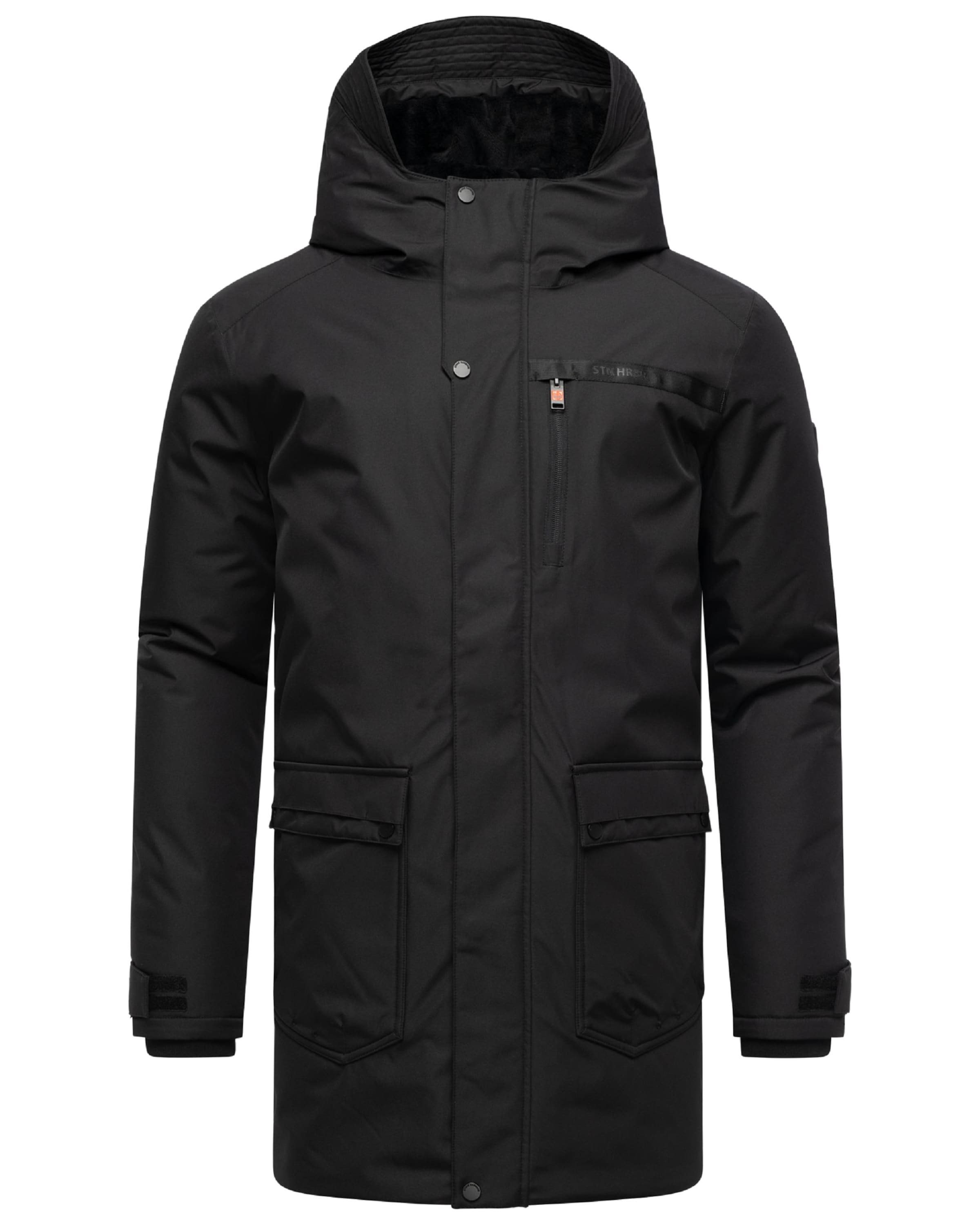 STONE HARBOUR Χειμερινό παρκά 'Netaan XX' σε μαύρο: μπροστά