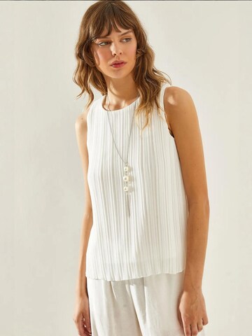 Bianco Lucci Bluse in Weiß