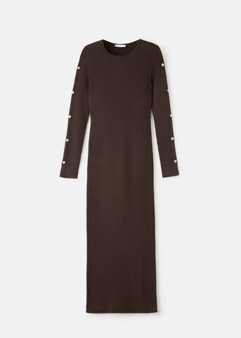 MANGO TEEN Knitted dress in Brown