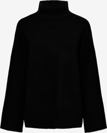 PIECES Curve Sweater 'Nuska' in Black: front