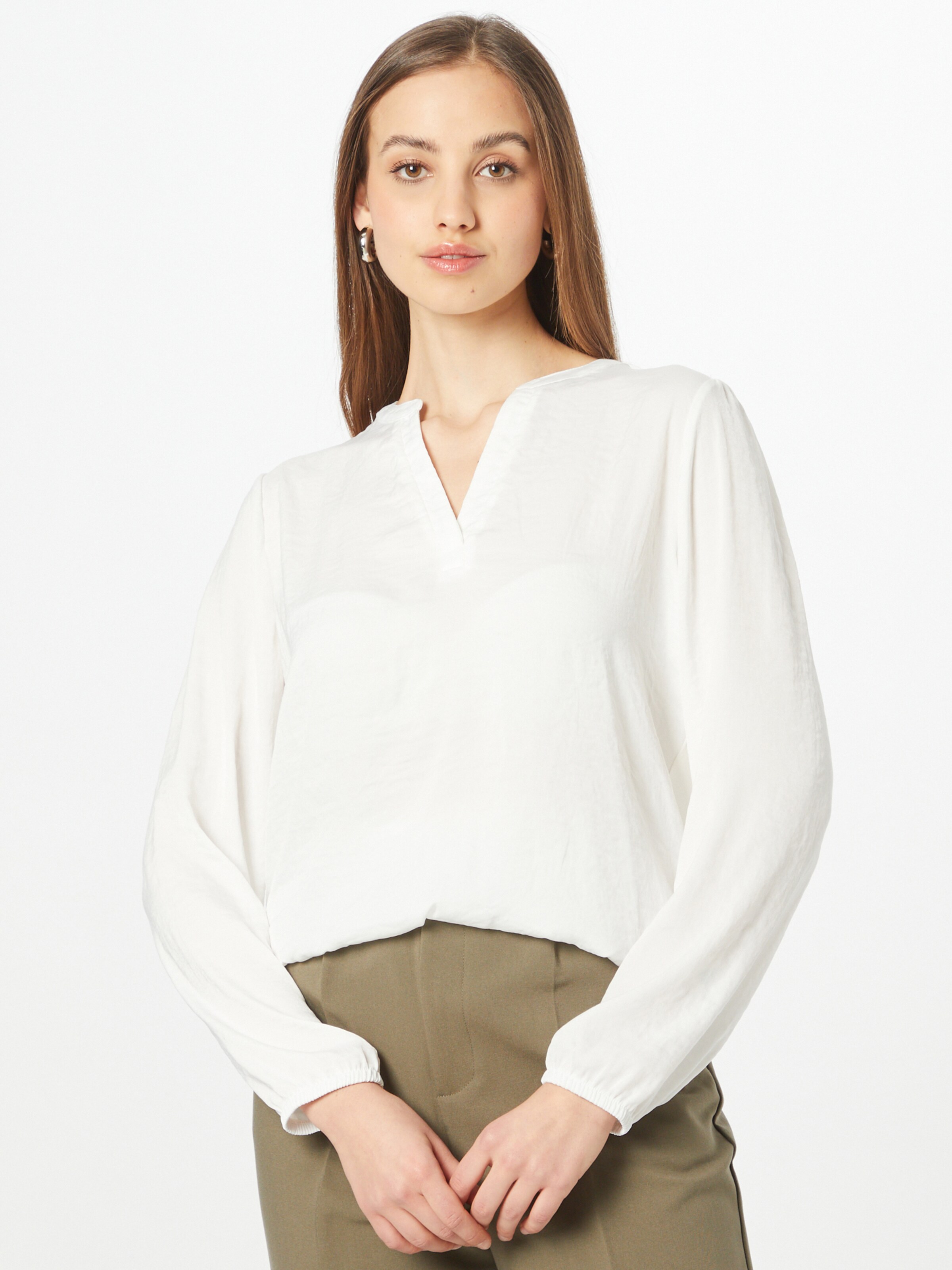 Frauen Große Größen s.Oliver Bluse in Weiß - UG84543 Frauen Große Größen s.Oliver Bluse in Weiß - UG84543