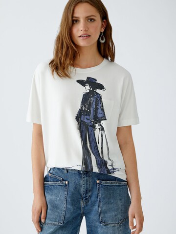 OUI T-Shirt in Weiß: Vorderseite