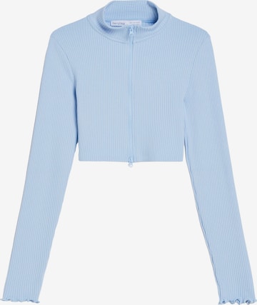 Cardigan Bershka en bleu : devant