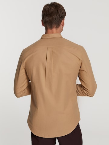 Shiwi Regular fit Button Up Shirt 'Tyler' in Beige