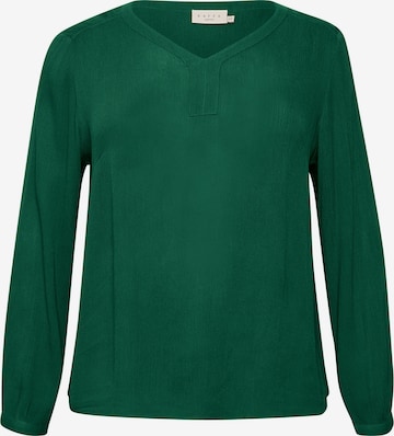 KAFFE CURVE Blouse 'Ami' in Green: front