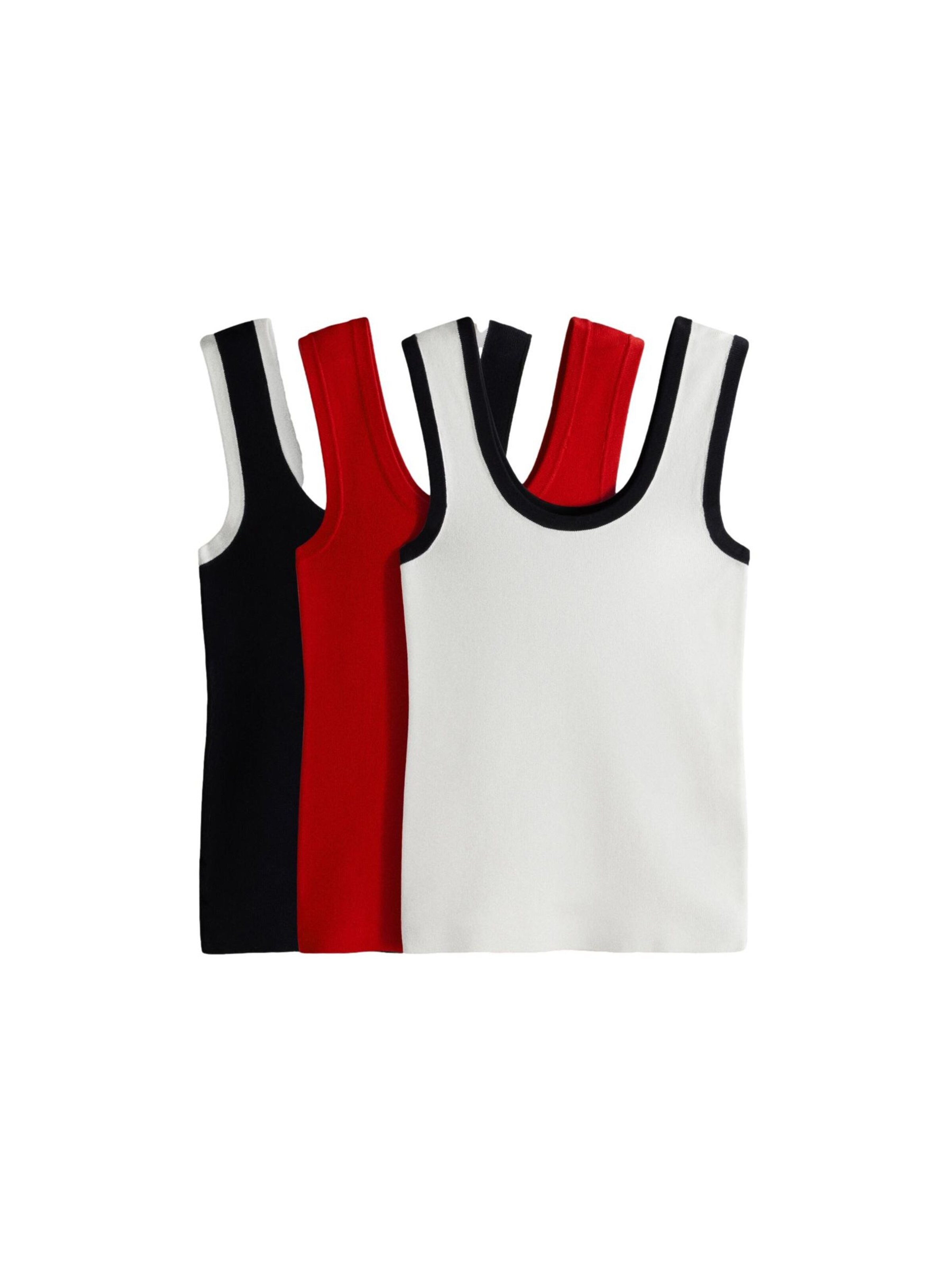 The Set Вязаный топ в Смешанный: спереди