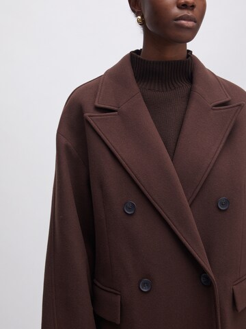 EDITED Between-seasons coat 'Haima' in Brown