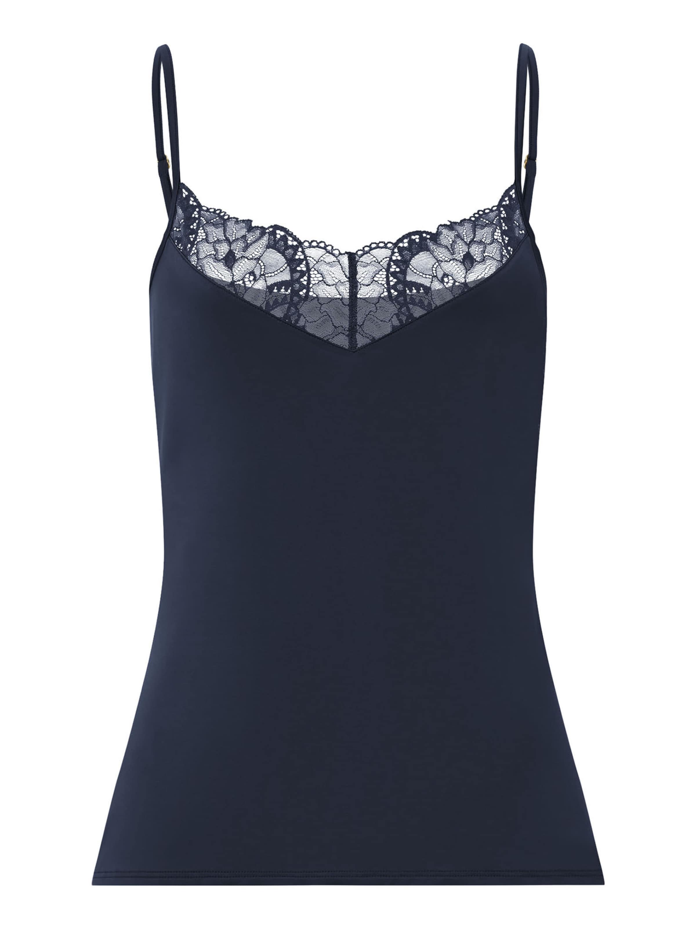 Haut ' Azelia ' Hanro en bleu : devant