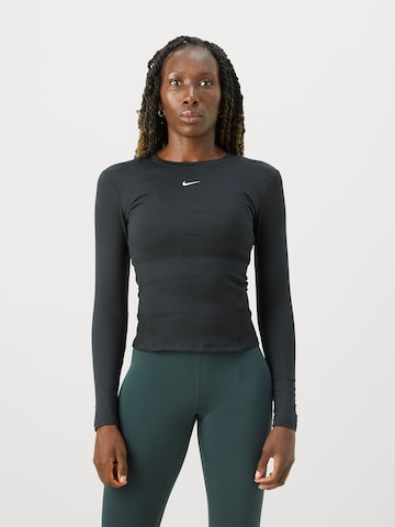 NIKE Funktionsbluse 'ONE' i sort: forside