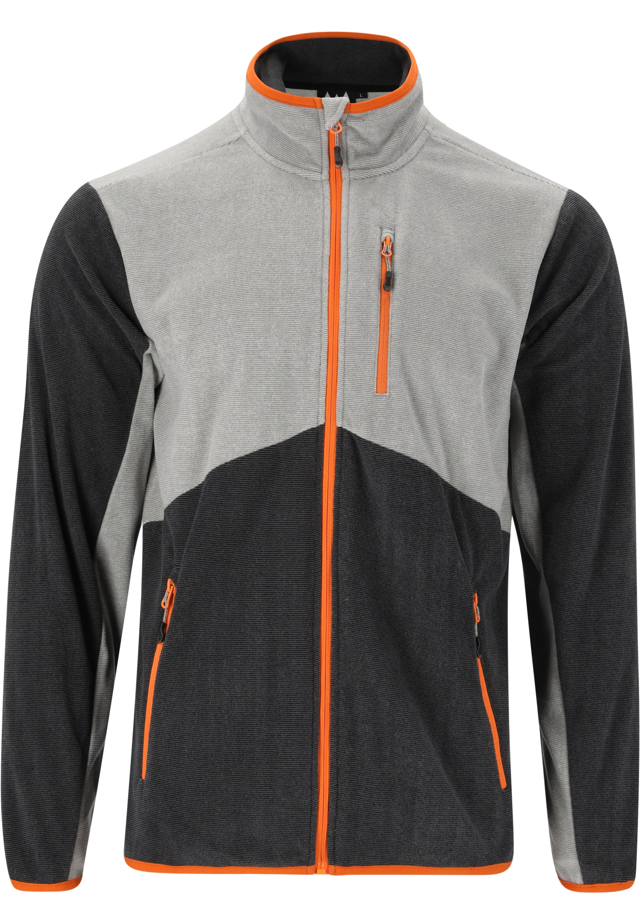 Whistler Funktionsfleecejacke 'Greyson' in Grau: Vorderseite