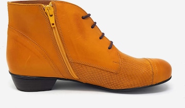 BRAKO Lace-Up Ankle Boots in Orange