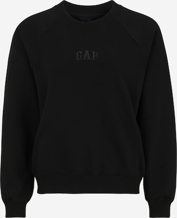 Gap Petite Sweatshirt in Black: front