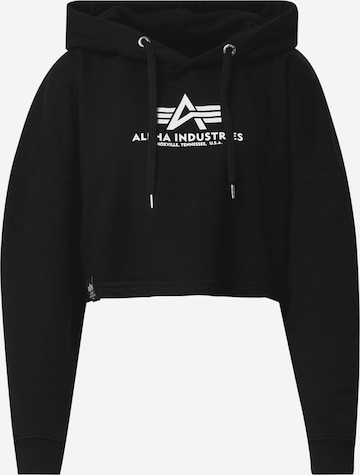 ALPHA INDUSTRIES Sweatshirt i svart: forside