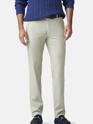 MEYER Regular Chino trousers 'Oslo' in Green: front