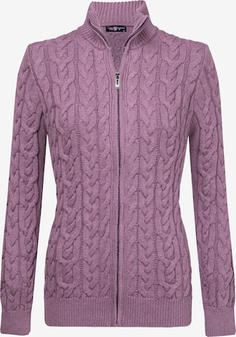 Cardigan Jimmy Sanders en violet : devant