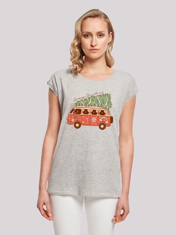 F4NT4STIC Shirt in Grey: front