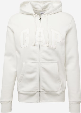 GAP - Sudadera con cremallera 'HERITAGE' en gris: frente