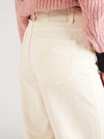 ONLY Wide Leg Farkut värissä beige